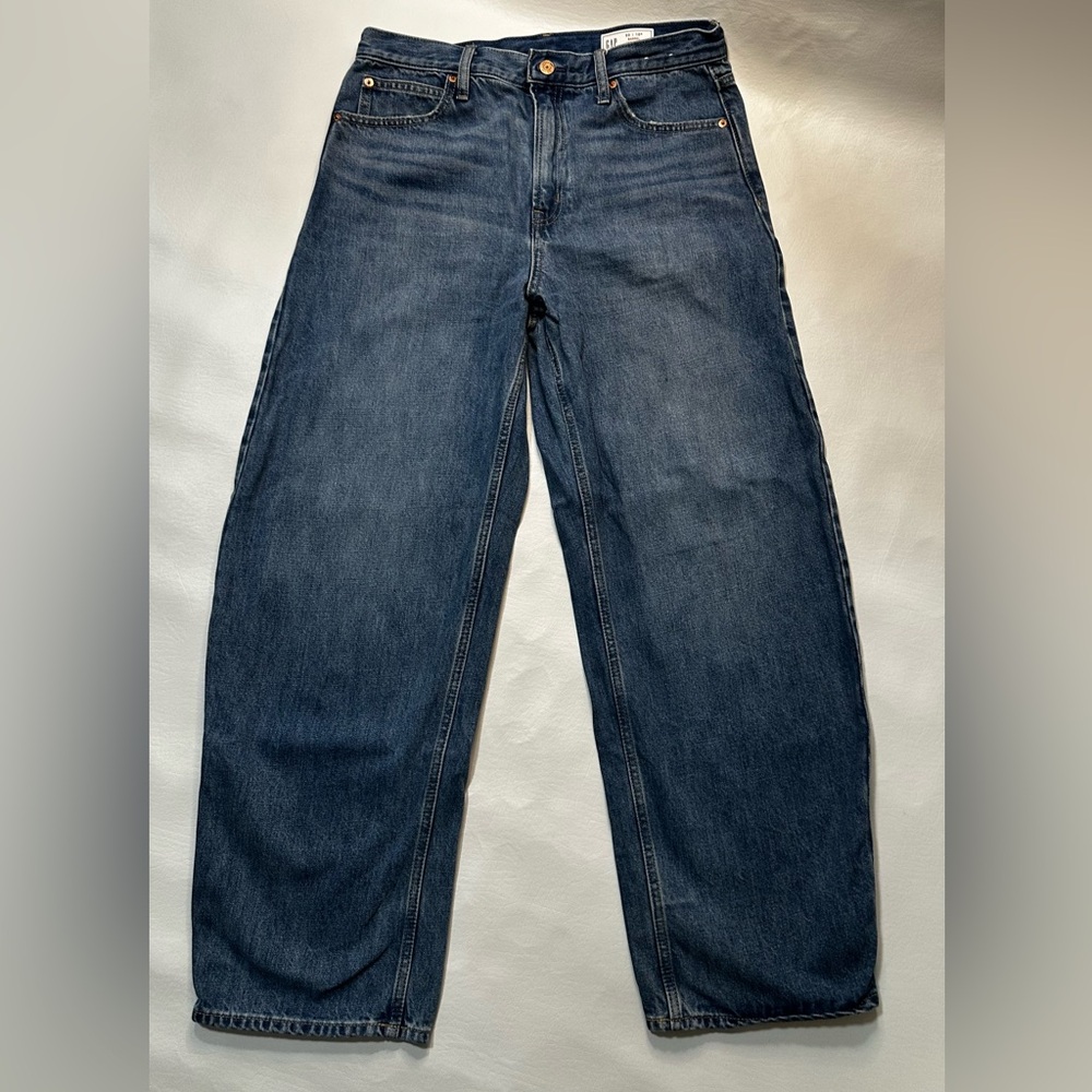 GAP High Rise Barrel Jeans Sz 30/10R Medium Wash